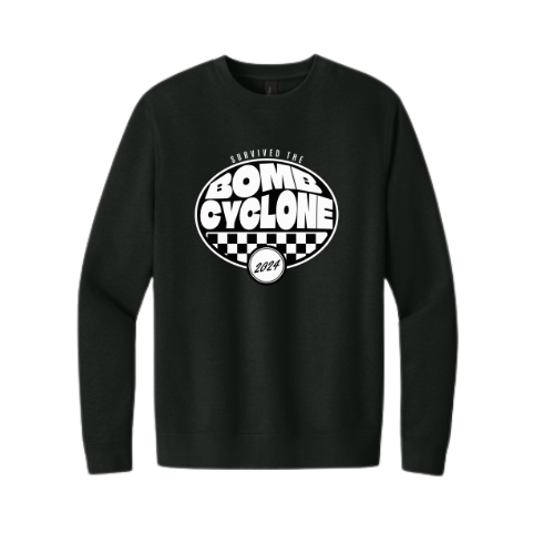 "I Survived the Bomb Cyclone 2024" Adult Crewneck Sweatshirt