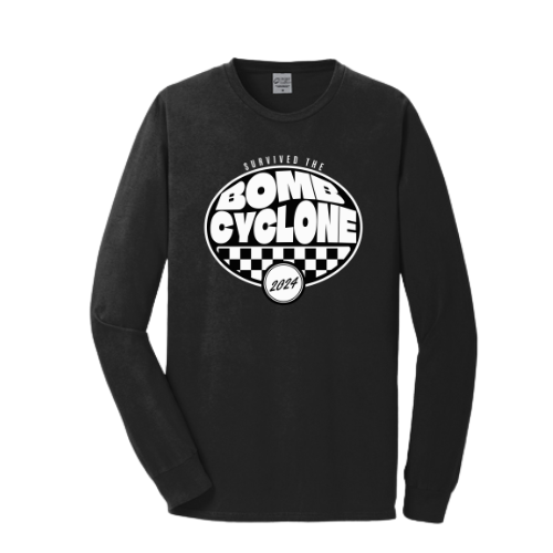 "I Survived the Bomb Cyclone 2024" Adult Long Sleeve Shirt