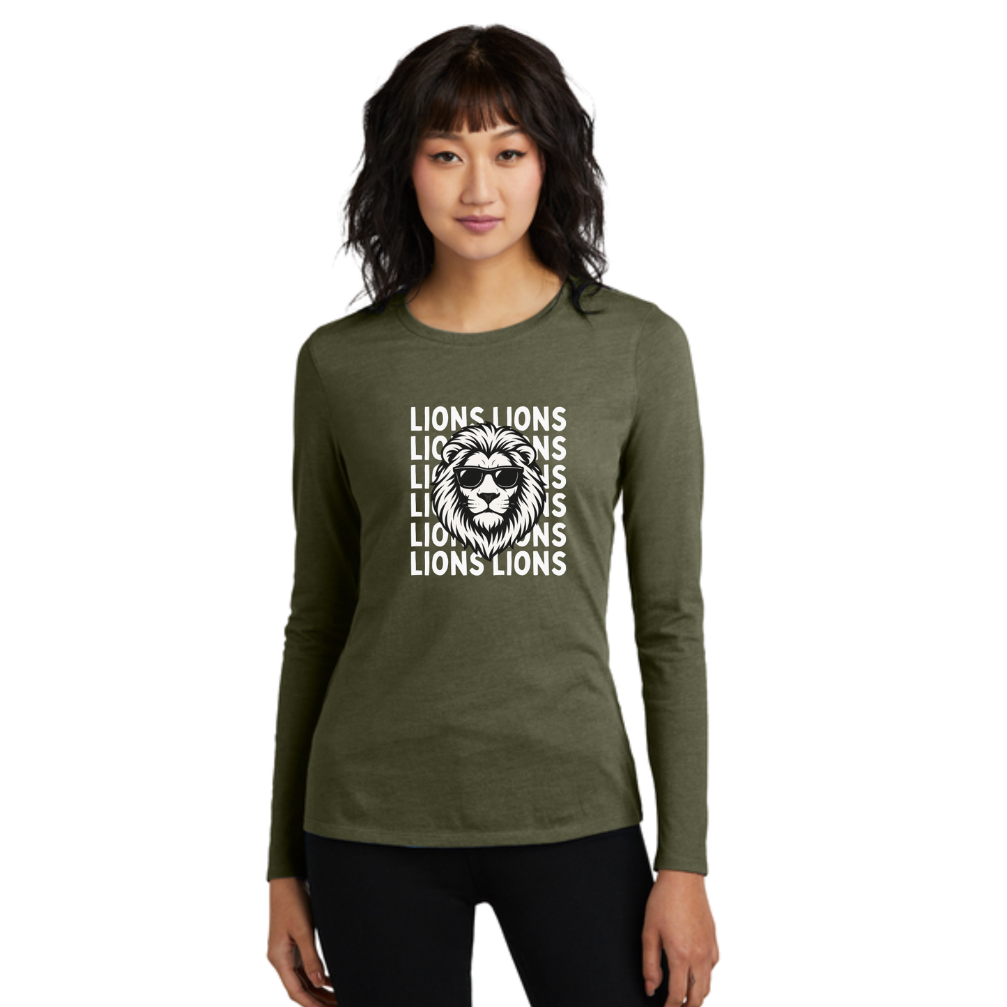 Adult Ladies Lions Lions Long Sleeve