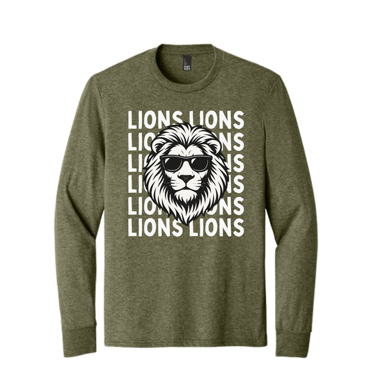 Adult Unisex Lions Lions Long Sleeve