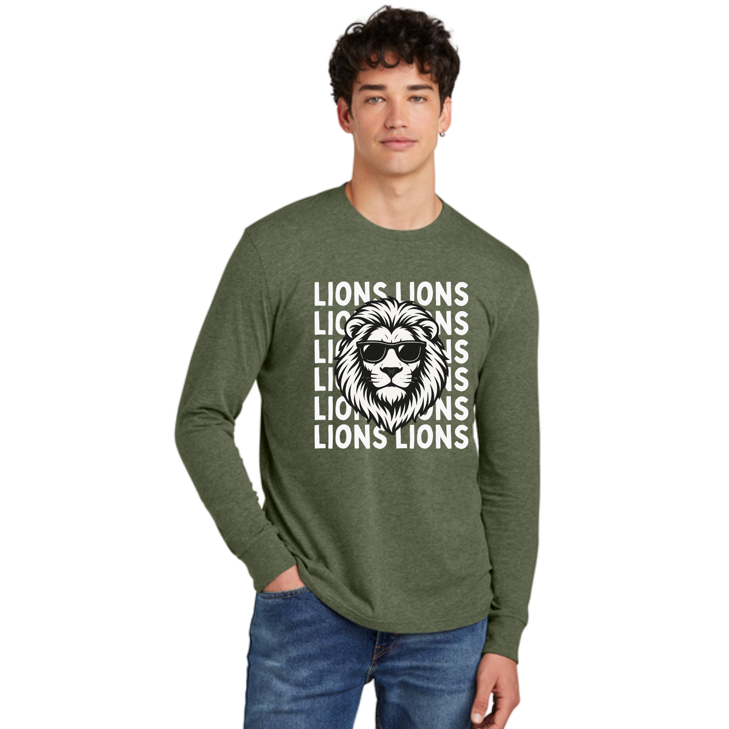 Adult Unisex Lions Lions Long Sleeve
